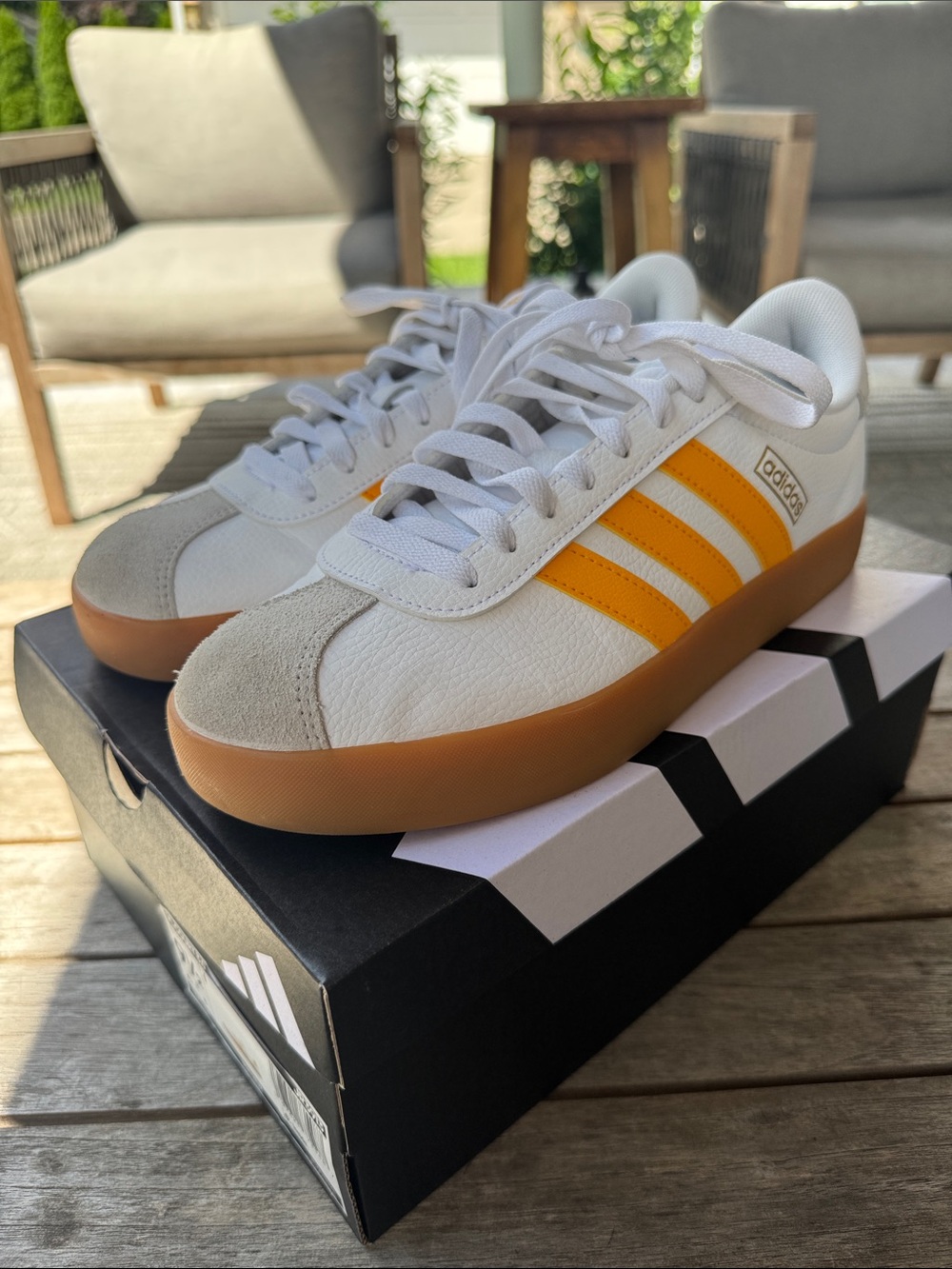 Adidas VL Court 3.0 Womens Sneakers White/yellow